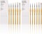 12 PCS Micro Paint Brush Set – Triangular Handle Brushes for Acrylic, Oil & Watercolor (2 Pack)